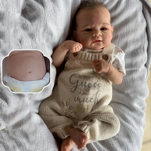 RXDOLL 43,2 cm realistische Reborn-Babypuppen, Silikon, Ganzkörper-Junge, anatomisch korrekt, Baby-Puppen, die echt aussehende Babypuppe aussehen, wasserdichtes Spielzeug, Geschenke für Kinder ab 3 RXDOLL 43,2 cm realistische Reborn-Babypuppen, Silikon, Ganzkörper-Junge, anatomisch korrekt, Baby-Puppen, die echt aussehende Babypuppe aussehen, wasserdichtes Spielzeug, Geschenke für Kinder ab 3 von RXDOLL
