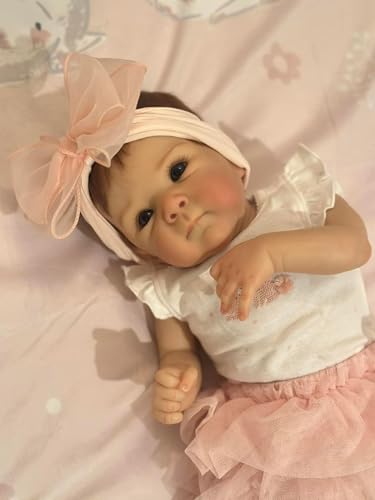 RXDOLL 45,7 cm Reborn Babypuppen Silikon Ganzkörper Vinyl Mädchen Realistische Babypuppen, die echt aussehen Neugeborene Babypuppe Poseable Waschbar Geschenke für Kinder oder Sammler RXDOLL 45,7 cm Reborn Babypuppen Silikon Ganzkörper Vinyl Mädchen Realistische Babypuppen, die echt aussehen Neugeborene Babypuppe Poseable Waschbar Geschenke für Kinder oder Sammler von RXDOLL