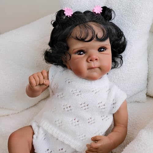 RXDOLL 45,7 cm große, realistische Babypuppe für Neugeborene, weiches Tuch, Körpergewichtete Babypuppen, die echt aussehen, Geschenke für Kinder ab 3 Jahren RXDOLL 45,7 cm große, realistische Babypuppe für Neugeborene, weiches Tuch, Körpergewichtete Babypuppen, die echt aussehen, Geschenke für Kinder ab 3 Jahren von RXDOLL