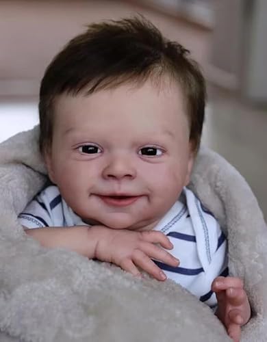 RXDOLL 45CM Realistische Reborn Baby Puppen Silikon Ganzkörper Vinyl Junge Poseable Lebensecht Reborn Neugeborene Babypuppen Spielzeug Geschenke für Kinder 3+ oder Sammler RXDOLL 45CM Realistische Reborn Baby Puppen Silikon Ganzkörper Vinyl Junge Poseable Lebensecht Reborn Neugeborene Babypuppen Spielzeug Geschenke für Kinder 3+ oder Sammler von RXDOLL
