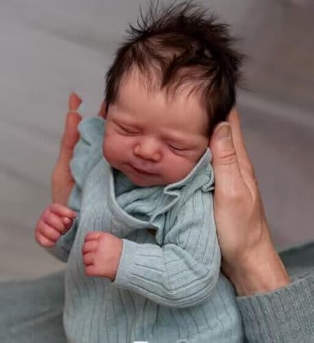 RXDOLL 45CM Schlafende Reborn Puppe Mädchen Weiches Vinyl Ganzkörper Reborn Baby Puppen Realistische Neugeborene Babypuppen Anatomisch Korrektes Baby Mädchen Pascale RXDOLL 45CM Schlafende Reborn Puppe Mädchen Weiches Vinyl Ganzkörper Reborn Baby Puppen Realistische Neugeborene Babypuppen Anatomisch Korrektes Baby Mädchen Pascale von RXDOLL