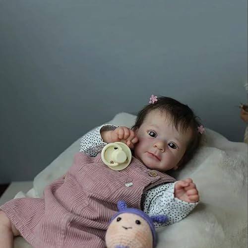 RXDOLL 48,3 cm echte Reborn Babypuppen Mädchen Felicia lebensechte Neugeborenen-Puppe, realistische Babypuppen, die aus einem echten weichen Stoffkörper mit offenen Augen für Kinder ab 3 Jahren RXDOLL 48,3 cm echte Reborn Babypuppen Mädchen Felicia lebensechte Neugeborenen-Puppe, realistische Babypuppen, die aus einem echten weichen Stoffkörper mit offenen Augen für Kinder ab 3 Jahren von RXDOLL