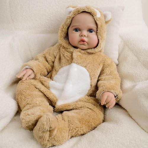 RXDOLL 48,3 cm realistische Reborn Babypuppen Weicher Stoffkörper wecken Neugeborene Babypuppe, die echt lebensecht aussehen Babypuppe gewichtet handgemachtes Spielzeug Kinder Geburtstagsgeschenke RXDOLL 48,3 cm realistische Reborn Babypuppen Weicher Stoffkörper wecken Neugeborene Babypuppe, die echt lebensecht aussehen Babypuppe gewichtet handgemachtes Spielzeug Kinder Geburtstagsgeschenke von RXDOLL