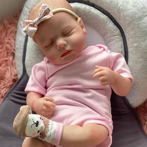 RXDOLL 50,8 cm realistische Reborn Babypuppen Silikon Ganzkörper Lebensechte Babypuppe, die echt aussehen Neugeborene Babys Anatomisch korrekt Vinyl Puppe Spielzeug Kinder Geschenke von RXDOLL