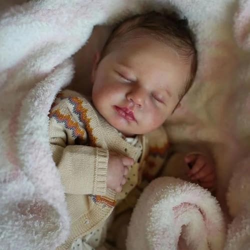 RXDOLL 50 cm Reborn Babypuppen Silikon Ganzkörper Vinyl Mädchen Lebensechte Babypuppe Handgemachte Realistische Neugeborene Säugling Echt aussehende Babypuppe für Kinder & Sammler RXDOLL 50 cm Reborn Babypuppen Silikon Ganzkörper Vinyl Mädchen Lebensechte Babypuppe Handgemachte Realistische Neugeborene Säugling Echt aussehende Babypuppe für Kinder & Sammler von RXDOLL