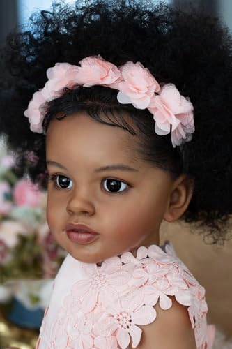 RXDOLL Afrikanische Reborn Babypuppen Black Girl 26 Zoll Big Size Reborn Kleinkind Puppe Tuch Körper Realistische Babypuppen, die echt aussehen Silikon Babys Biracial Puppe RXDOLL Afrikanische Reborn Babypuppen Black Girl 26 Zoll Big Size Reborn Kleinkind Puppe Tuch Körper Realistische Babypuppen, die echt aussehen Silikon Babys Biracial Puppe von RXDOLL