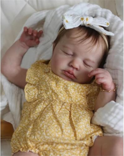 RXDOLL Anatomisch korrekt Baby Mädchen 20 Zoll Asleep Reborn Babypuppen Silikon Ganzkörper Vinyl Realistische Babypuppen, die echt aussehen Babys Neugeborene Puppe für Geburtstagsgeschenke RXDOLL Anatomisch korrekt Baby Mädchen 20 Zoll Asleep Reborn Babypuppen Silikon Ganzkörper Vinyl Realistische Babypuppen, die echt aussehen Babys Neugeborene Puppe für Geburtstagsgeschenke von RXDOLL