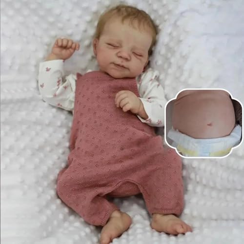 RXDOLL Anatomisch korrekte Babypuppe für Mädchen, 45,7 cm, Ganzkörper-Silikon, Reborn Babypuppen, die echt schlafende Babys aussehen, Frühchenpuppe, realistische Neugeborenenen-Puppe für Kinder ab 3 RXDOLL Anatomisch korrekte Babypuppe für Mädchen, 45,7 cm, Ganzkörper-Silikon, Reborn Babypuppen, die echt schlafende Babys aussehen, Frühchenpuppe, realistische Neugeborenenen-Puppe für Kinder ab 3 von RXDOLL