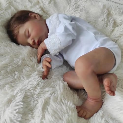 RXDOLL Asleep Reborn Babypuppen Silikon Ganzkörper Vinyl 20 Zoll Realistische Neugeborene Puppe Mädchen Echt Aussehende, lebensechte Babypuppe, die echt aussehen Handgemachte Bebe Spielzeug Kinder RXDOLL Asleep Reborn Babypuppen Silikon Ganzkörper Vinyl 20 Zoll Realistische Neugeborene Puppe Mädchen Echt Aussehende, lebensechte Babypuppe, die echt aussehen Handgemachte Bebe Spielzeug Kinder von RXDOLL