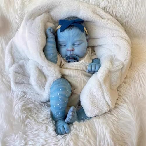 RXDOLL Avatar Reborn Baby Dolls Girl Realistische Puppen, 50 cm für Neugeborene, Realistische Babypuppe aus weichem Silikon, Avatar Reborn Doll Geschenke von RXDOLL