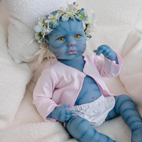 RXDOLL Avatar Reborn Babypuppen Silikon Ganzkörper Mädchen 20 Zoll Realistische Neugeborene Puppen, die echt aussehen Silikon Babys Avatar Babypuppe mit Gelben Augen RXDOLL Avatar Reborn Babypuppen Silikon Ganzkörper Mädchen 20 Zoll Realistische Neugeborene Puppen, die echt aussehen Silikon Babys Avatar Babypuppe mit Gelben Augen von RXDOLL
