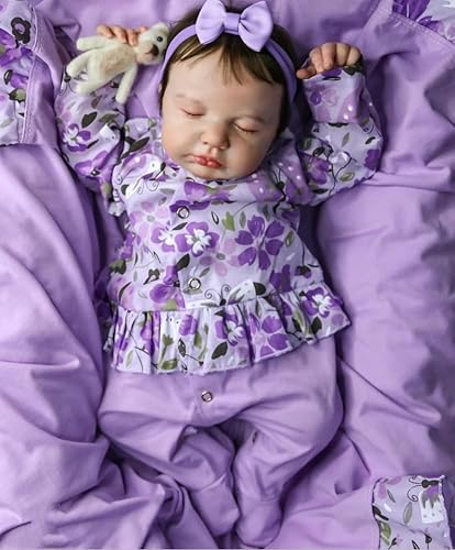 RXDOLL Baby Reborn Puppen Silikon Ganzkörper Vinyl Realistische 20 Zoll Anatomisch Korrekte wasserdichte Schlafende Mädchen Real Life Baby Puppe mit Fütterungsset RXDOLL Baby Reborn Puppen Silikon Ganzkörper Vinyl Realistische 20 Zoll Anatomisch Korrekte wasserdichte Schlafende Mädchen Real Life Baby Puppe mit Fütterungsset von RXDOLL