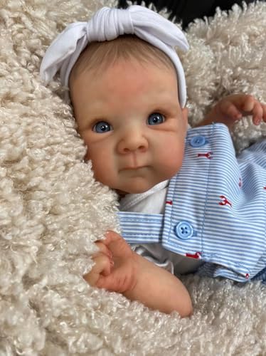 RXDOLL Bettie Realistische Reborn-Babypuppe, 45,7 cm, weicher Stoff, Körpergewichtet, lebensechte Babypuppe, die echt aussieht, für Neugeborene, Augen, offenes Spielzeug, Geschenke für Kinder RXDOLL Bettie Realistische Reborn-Babypuppe, 45,7 cm, weicher Stoff, Körpergewichtet, lebensechte Babypuppe, die echt aussieht, für Neugeborene, Augen, offenes Spielzeug, Geschenke für Kinder von RXDOLL