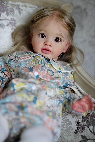 RXDOLL Big Size Reborn Baby Dolls Girl 26 Inch Realistic Toddler Baby Doll Cloth Body Weighted Reborn Dolls Toddler Girls Silicone Baby Doll for Girls 3+ or Collectors RXDOLL Big Size Reborn Baby Dolls Girl 26 Inch Realistic Toddler Baby Doll Cloth Body Weighted Reborn Dolls Toddler Girls Silicone Baby Doll for Girls 3+ or Collectors von RXDOLL