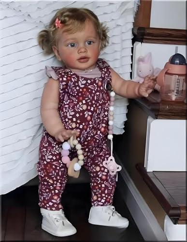 RXDOLL Big Size Reborn Toddler Girl Pippa 26 Inch Realistic Reborn Baby Dolls Soft Cloth Body Real Baby Dolls That Look Real Silicone Babies Toddlers Gifts for Girls 3+ von RXDOLL