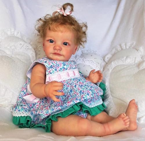 RXDOLL Große Größe Reborn Kleinkind Mädchen 24 Zoll Realistische Reborn Babypuppen Blondes Haar Lebensechte Babypuppen, die echt aussehen Silikon Babys Kleinkind Puppe mit weichem Stoffkörper RXDOLL Große Größe Reborn Kleinkind Mädchen 24 Zoll Realistische Reborn Babypuppen Blondes Haar Lebensechte Babypuppen, die echt aussehen Silikon Babys Kleinkind Puppe mit weichem Stoffkörper von RXDOLL