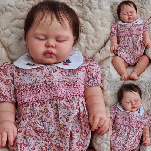 RXDOLL Lebensechte Babypuppen für Babys, Kleinkinder, Mädchen, 61 cm, realistisch, weicher Stoffkörper, Reborn-Babypuppen, die echt aussehende Babypuppe aussehen, handgefertigtes gewichtetes Spielzeug RXDOLL Lebensechte Babypuppen für Babys, Kleinkinder, Mädchen, 61 cm, realistisch, weicher Stoffkörper, Reborn-Babypuppen, die echt aussehende Babypuppe aussehen, handgefertigtes gewichtetes Spielzeug von RXDOLL