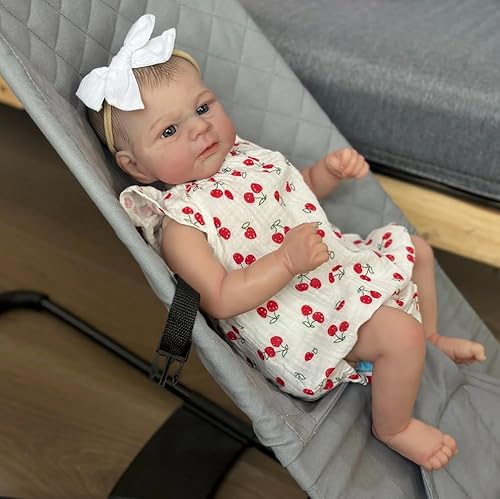 RXDOLL Lifelike Baby Puppen 17 Zoll Weicher Tuch Körper Realistische Reborn gemalt Haar Neugeborenes, das echtes Leben Aussehen Spielzeug für Kinder Alter 3+ RXDOLL Lifelike Baby Puppen 17 Zoll Weicher Tuch Körper Realistische Reborn gemalt Haar Neugeborenes, das echtes Leben Aussehen Spielzeug für Kinder Alter 3+ von RXDOLL