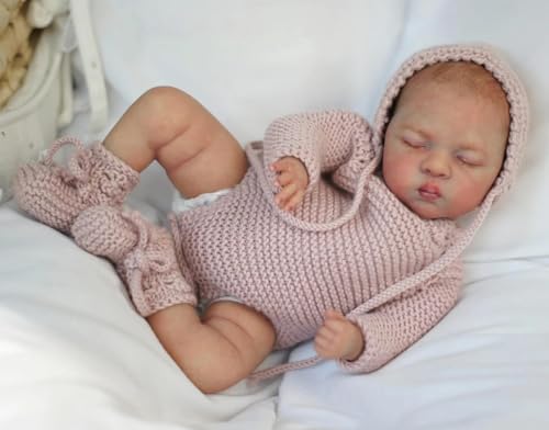 RXDOLL Mini Reborn Babypuppen Silikon Ganzkörper 12 Zoll Lebensechte Realistische Babypuppen, die echt aussehen Kleine Babys Frühchen Puppe Anatomisch Korrekt Neugeborenes Mädchen Wasserdichtes von RXDOLL