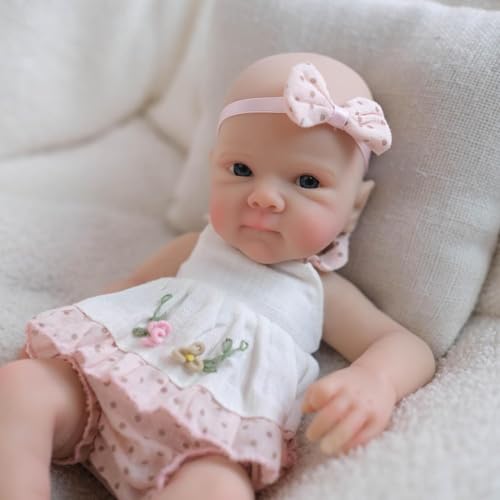 RXDOLL Mini Reborn Babypuppen Vollkörper Bettie 8 Zoll Realistische Micro Babypuppe Mädchen Lebensechte Vollflüssige Silikon Kleine Frühchen Tiny Babies Puppe Waschbar RXDOLL Mini Reborn Babypuppen Vollkörper Bettie 8 Zoll Realistische Micro Babypuppe Mädchen Lebensechte Vollflüssige Silikon Kleine Frühchen Tiny Babies Puppe Waschbar von RXDOLL