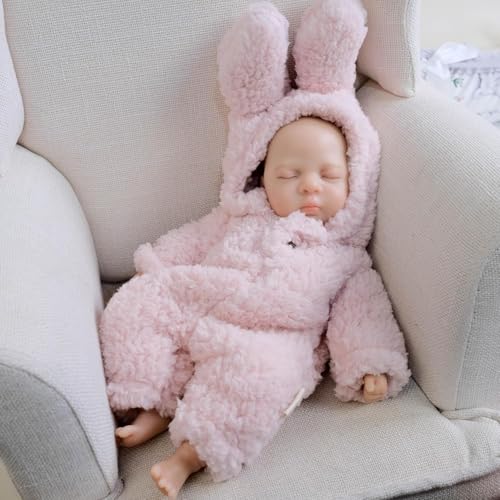 RXDOLL Mini Reborn Babypuppen Vollkörper Mädchen Vollkörper Mädchen 30,5 cm Realistische Babypuppen, die echt aussehen Vollsilikon Babys Mädchen Winzige schlafende Neugeborene Puppe für Alter 3+ RXDOLL Mini Reborn Babypuppen Vollkörper Mädchen Vollkörper Mädchen 30,5 cm Realistische Babypuppen, die echt aussehen Vollsilikon Babys Mädchen Winzige schlafende Neugeborene Puppe für Alter 3+ von RXDOLL