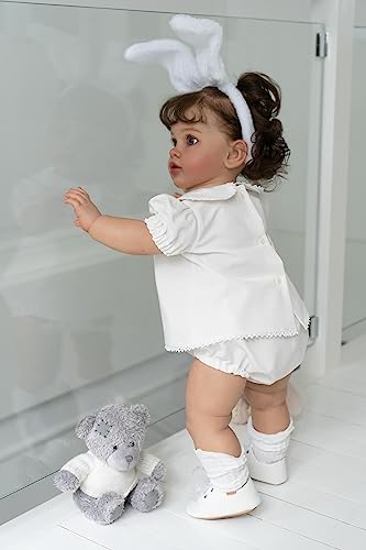 RXDOLL Pippa Reborn Kleinkind-Babypuppe, 66 cm, realistische Reborn-Kleinkind-Babypuppe, die echt aussehen und aus weichem Silikon für Kinder ab 3 Jahren oder Sammler RXDOLL Pippa Reborn Kleinkind-Babypuppe, 66 cm, realistische Reborn-Kleinkind-Babypuppe, die echt aussehen und aus weichem Silikon für Kinder ab 3 Jahren oder Sammler von RXDOLL