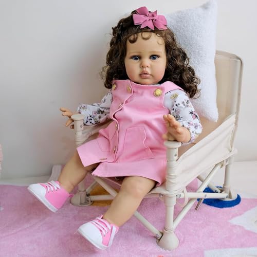 RXDOLL Real Life Baby Puppen 24 Zoll weicher Stoff Körper Realistische Reborn Puppen, die wirklich Aussehen Gewichte Neugeborene Kleinkind Spielzeug für Kinder Alter 3+ RXDOLL Real Life Baby Puppen 24 Zoll weicher Stoff Körper Realistische Reborn Puppen, die wirklich Aussehen Gewichte Neugeborene Kleinkind Spielzeug für Kinder Alter 3+ von RXDOLL