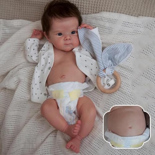 RXDOLL Real Life Like Reborn Babypuppen Silikon Ganzkörper 45,7 cm anatomisch korrekt Babypuppen Realistische Neugeborene Babys Vinyl Junge Wasserdichtes Spielzeug Geschenke für Kinder ab 3 Jahren RXDOLL Real Life Like Reborn Babypuppen Silikon Ganzkörper 45,7 cm anatomisch korrekt Babypuppen Realistische Neugeborene Babys Vinyl Junge Wasserdichtes Spielzeug Geschenke für Kinder ab 3 Jahren von RXDOLL