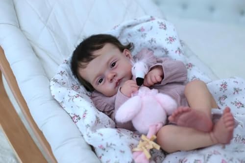 RXDOLL Real Looking Reborn Baby Dolls Girl 19 Inch Realistic Baby Dolls That Look Real Soft Body Weighted Silicone Babies Doll Rooted Hair Lifelike Newborn Doll RXDOLL Real Looking Reborn Baby Dolls Girl 19 Inch Realistic Baby Dolls That Look Real Soft Body Weighted Silicone Babies Doll Rooted Hair Lifelike Newborn Doll von RXDOLL