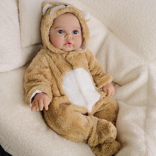 RXDOLL Real Looking Reborn Baby Dolls Pickle Awake 19 Inch Sleeping Newborn Boy Realistic Baby Dolls That Look Real Silicone Babies Doll Soft Cloth Body with Blue Eyes RXDOLL Real Looking Reborn Baby Dolls Pickle Awake 19 Inch Sleeping Newborn Boy Realistic Baby Dolls That Look Real Silicone Babies Doll Soft Cloth Body with Blue Eyes von RXDOLL