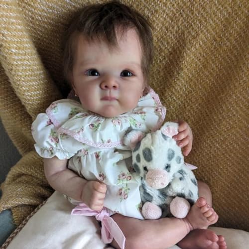 RXDOLL Realistische Babypuppe für Neugeborene, Mädchen, 45,7 cm, weicher Stoffkörper, Reborn-Babypuppe, die echt aussehen, Silikonvinyl, gewichtet, lebensecht, lebensecht, Bebe-Puppe, Spielzeug für RXDOLL Realistische Babypuppe für Neugeborene, Mädchen, 45,7 cm, weicher Stoffkörper, Reborn-Babypuppe, die echt aussehen, Silikonvinyl, gewichtet, lebensecht, lebensecht, Bebe-Puppe, Spielzeug für von RXDOLL