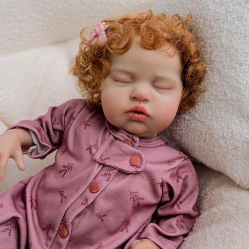 RXDOLL Realistische Babypuppen, 48,3 cm, schlafende Babypuppe, die aussieht wie echte lebensechte Babys, weicher Stoffkörper mit verwurzelten Haaren, Spielzeug, Geschenke für Kinder RXDOLL Realistische Babypuppen, 48,3 cm, schlafende Babypuppe, die aussieht wie echte lebensechte Babys, weicher Stoffkörper mit verwurzelten Haaren, Spielzeug, Geschenke für Kinder von RXDOLL