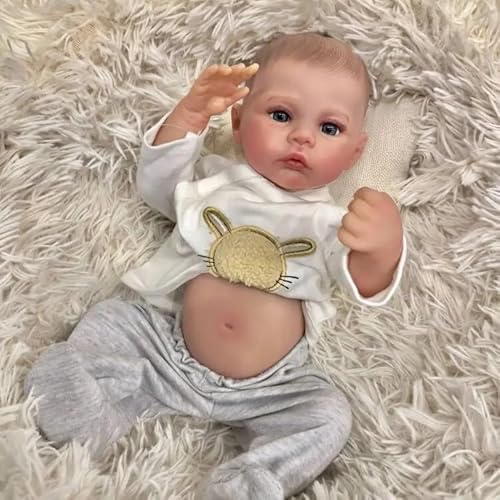 RXDOLL Realistische Ganzkörper-Silikon-Babypuppe, Jungen, 45 cm, anatomisch korrekt, echte Babypuppen, die echt aussehen, für Neugeborene, Kleinkinder, für Kinder ab 3 Jahren RXDOLL Realistische Ganzkörper-Silikon-Babypuppe, Jungen, 45 cm, anatomisch korrekt, echte Babypuppen, die echt aussehen, für Neugeborene, Kleinkinder, für Kinder ab 3 Jahren von RXDOLL