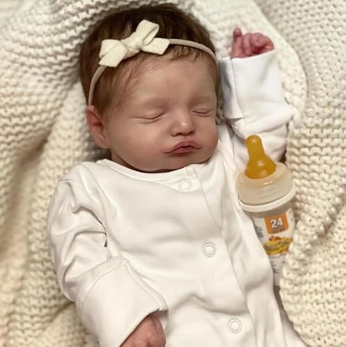 RXDOLL Realistische Puppe Reborn 20 Zoll Baby Silikon Ganzkörper Vinyl Anatomisch Korrekte wasserdichte Real Life Baby Puppe Mädchen Schlafen Neugeborene Spielzeug mit Fütterung Kit RXDOLL Realistische Puppe Reborn 20 Zoll Baby Silikon Ganzkörper Vinyl Anatomisch Korrekte wasserdichte Real Life Baby Puppe Mädchen Schlafen Neugeborene Spielzeug mit Fütterung Kit von RXDOLL