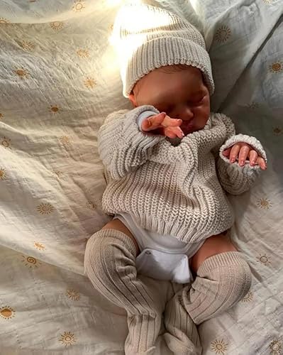 RXDOLL Realistische Reborn Baby Mädchen Silikon Ganzkörper Laura 20 Zoll Lebensechte Neugeborene Puppen, die sich wie echte Babys anfühlen, anatomisch korrekte Babypuppen Waschbare Geschenke von RXDOLL