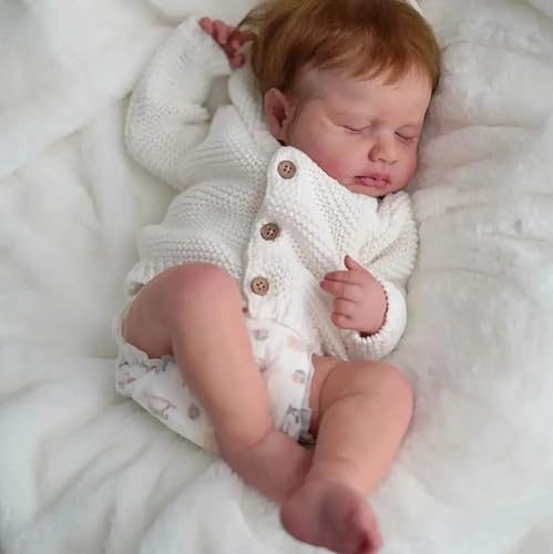 RXDOLL Realistische Reborn Baby Mädchen Silikon Ganzkörper Puppe 20 Zoll Anatomisch Korrekte Babypuppen, die echt aussehen Reborn Neugeborene Puppen Mädchen bewegliche Spielzeuge Loulou RXDOLL Realistische Reborn Baby Mädchen Silikon Ganzkörper Puppe 20 Zoll Anatomisch Korrekte Babypuppen, die echt aussehen Reborn Neugeborene Puppen Mädchen bewegliche Spielzeuge Loulou von RXDOLL