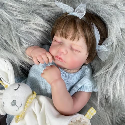 RXDOLL Realistische Reborn-Babypuppe, 50,8 cm, lebensechte Babypuppe, handgefertigt, weicher Stoffkörper, beweglich, echtes Leben, Neugeborenenen-Puppe, die echte Babypuppe für Kinder ab 3 Jahren RXDOLL Realistische Reborn-Babypuppe, 50,8 cm, lebensechte Babypuppe, handgefertigt, weicher Stoffkörper, beweglich, echtes Leben, Neugeborenenen-Puppe, die echte Babypuppe für Kinder ab 3 Jahren von RXDOLL