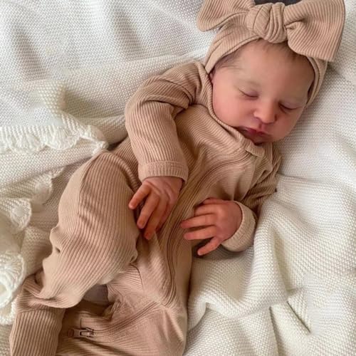 RXDOLL Realistische Reborn-Babypuppen, 50,8 cm, lebensechte Babypuppen, schlafende, lebensechte Babypuppen, lebensechte Babypuppen, lebensechte Puppen, lebensechte Babypuppen, mit weichem und schwerem RXDOLL Realistische Reborn-Babypuppen, 50,8 cm, lebensechte Babypuppen, schlafende, lebensechte Babypuppen, lebensechte Babypuppen, lebensechte Puppen, lebensechte Babypuppen, mit weichem und schwerem von RXDOLL
