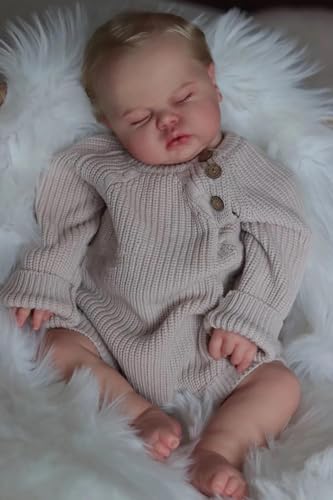 RXDOLL Realistische Reborn-Babypuppen, Mädchen, 48,3 cm, schlafender Neugeborener, Junge, weicher Stoffkörper, lebensechte Babypuppen, die aus echtem Silikon aussehen, für Kinder ab 3 Jahren oder RXDOLL Realistische Reborn-Babypuppen, Mädchen, 48,3 cm, schlafender Neugeborener, Junge, weicher Stoffkörper, lebensechte Babypuppen, die aus echtem Silikon aussehen, für Kinder ab 3 Jahren oder von RXDOLL
