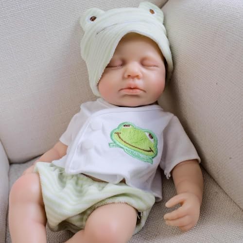 RXDOLL Realistische Reborn-Babypuppen, Silikon, Ganzkörper-Mädchen, 30,5 cm, lebensechte schlafende Neugeborenen-Puppe, die echt aussehen, anatomisch korrekt aussehen, für Kinder ab 3 Jahren RXDOLL Realistische Reborn-Babypuppen, Silikon, Ganzkörper-Mädchen, 30,5 cm, lebensechte schlafende Neugeborenen-Puppe, die echt aussehen, anatomisch korrekt aussehen, für Kinder ab 3 Jahren von RXDOLL