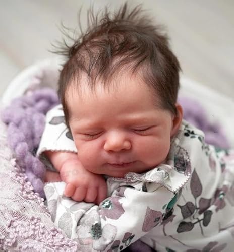 RXDOLL Realistische Reborn-Babypuppen, weicher Stoffkörper, 45,7 cm, lebensechte schlafende Reborn-Kleinkind-Baby-Puppe, die aus echtem Leben aussieht, Neugeborene Babypuppen mit verwurzeltem Haar RXDOLL Realistische Reborn-Babypuppen, weicher Stoffkörper, 45,7 cm, lebensechte schlafende Reborn-Kleinkind-Baby-Puppe, die aus echtem Leben aussieht, Neugeborene Babypuppen mit verwurzeltem Haar von RXDOLL