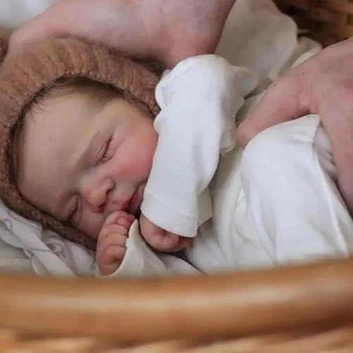 RXDOLL Realistische Reborn Babypuppen 18 Zoll lebensechte schlafende Neugeborene Frühchen Babypuppen, die echt aussehen Kleinkind Babys Puppe Weicher Stoffkörper mit verwurzelten Haaren RXDOLL Realistische Reborn Babypuppen 18 Zoll lebensechte schlafende Neugeborene Frühchen Babypuppen, die echt aussehen Kleinkind Babys Puppe Weicher Stoffkörper mit verwurzelten Haaren von RXDOLL
