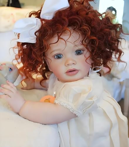 RXDOLL Realistische Reborn Babypuppen Mädchen 66 cm große Größe Reborn Kleinkind Babypuppe Weicher Körper gewichtet Silikon Babys Kleinkind Mädchen Handgemachte Puppe mit verwurzeltem lockigem Haar RXDOLL Realistische Reborn Babypuppen Mädchen 66 cm große Größe Reborn Kleinkind Babypuppe Weicher Körper gewichtet Silikon Babys Kleinkind Mädchen Handgemachte Puppe mit verwurzeltem lockigem Haar von RXDOLL