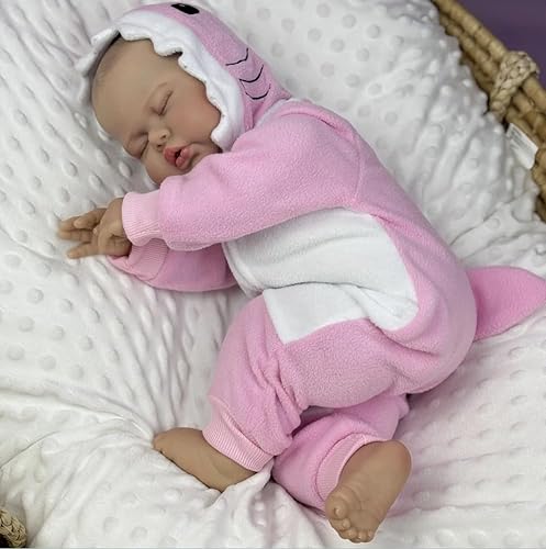 RXDOLL Realistische Reborn Babypuppen Pickle 48.3 cm Schlafende Neugeborene Puppe Weicher Tuchkörper Lebensechte Babypuppen Die Echte Silikon Babies Puppe Für Mädchen Geburtstagsgeschenke RXDOLL Realistische Reborn Babypuppen Pickle 48.3 cm Schlafende Neugeborene Puppe Weicher Tuchkörper Lebensechte Babypuppen Die Echte Silikon Babies Puppe Für Mädchen Geburtstagsgeschenke von RXDOLL