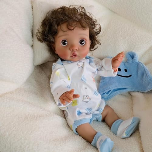 RXDOLL Realistische Reborn Babypuppen Silikon Ganzkörper 16 Zoll Vinyl Anatomisch Korrekt Kleine Größe Mädchen Real Life Babypuppe Neugeborene Babys mit lockigem Haar Handgemachtes Spielzeug RXDOLL Realistische Reborn Babypuppen Silikon Ganzkörper 16 Zoll Vinyl Anatomisch Korrekt Kleine Größe Mädchen Real Life Babypuppe Neugeborene Babys mit lockigem Haar Handgemachtes Spielzeug von RXDOLL