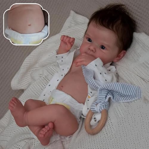 RXDOLL Realistische Reborn Babypuppen Silikon Ganzkörper 18 Zoll Anatomisch Korrekt Lebensechte Babypuppe Vinyl Mädchen Bettie Neugeborene Babys Augen Offen Wasserdichtes Spielzeug Kinder Geschenke RXDOLL Realistische Reborn Babypuppen Silikon Ganzkörper 18 Zoll Anatomisch Korrekt Lebensechte Babypuppe Vinyl Mädchen Bettie Neugeborene Babys Augen Offen Wasserdichtes Spielzeug Kinder Geschenke von RXDOLL