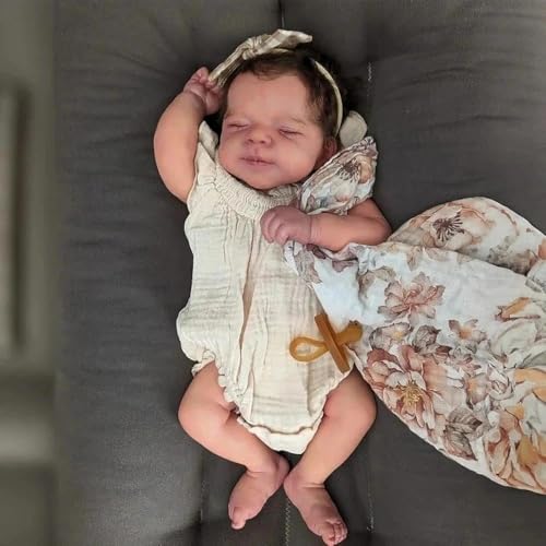 RXDOLL Realistische Reborn Babypuppen Silikon Ganzkörper 45,7 cm anatomisch korrekte Babypuppen, die echt aussehen Babypuppe, Ganzkörper-Vinyl-Mädchen, Neugeborene Babys für Kinder ab 3 Jahren RXDOLL Realistische Reborn Babypuppen Silikon Ganzkörper 45,7 cm anatomisch korrekte Babypuppen, die echt aussehen Babypuppe, Ganzkörper-Vinyl-Mädchen, Neugeborene Babys für Kinder ab 3 Jahren von RXDOLL