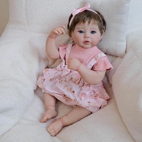 RXDOLL Realistische Reborn Babypuppen Silikon Ganzkörper Mädchen 19 Zoll Lebensechte wasserdichte Babypuppen, die echt aussehen Silikon Babies Puppe Anatomisch korrektes Spielzeug mit Haaren RXDOLL Realistische Reborn Babypuppen Silikon Ganzkörper Mädchen 19 Zoll Lebensechte wasserdichte Babypuppen, die echt aussehen Silikon Babies Puppe Anatomisch korrektes Spielzeug mit Haaren von RXDOLL