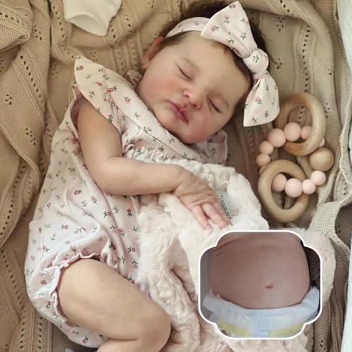 RXDOLL Realistische Reborn Babypuppen Silikon Ganzkörper Mädchen 20 Zoll Schlafen Reborn Babys, die echt aussehen Silikon Babys Neugeborene Puppe Anatomisch Korrektes Spielzeug RXDOLL Realistische Reborn Babypuppen Silikon Ganzkörper Mädchen 20 Zoll Schlafen Reborn Babys, die echt aussehen Silikon Babys Neugeborene Puppe Anatomisch Korrektes Spielzeug von RXDOLL