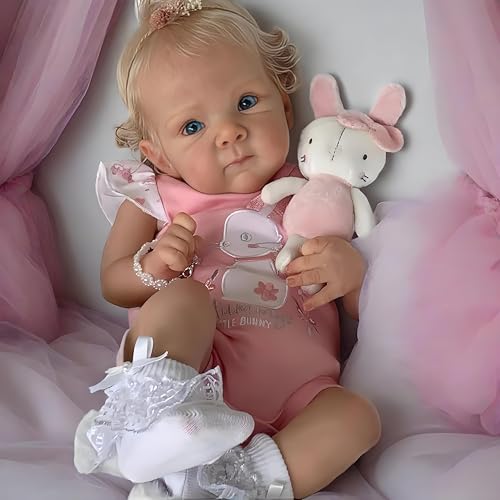 RXDOLL Realistische Reborn Babypuppen Silikon Ganzkörper Mädchen 45,7 cm Lebensechte Babypuppe, die echt aussehen Babypuppen Anatomisch korrekt Neugeborene Frühchen Waschbar Geschenk für Kinder RXDOLL Realistische Reborn Babypuppen Silikon Ganzkörper Mädchen 45,7 cm Lebensechte Babypuppe, die echt aussehen Babypuppen Anatomisch korrekt Neugeborene Frühchen Waschbar Geschenk für Kinder von RXDOLL